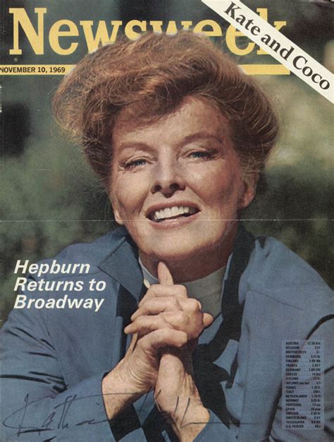 Katharine Hepburn Magazine Cover Signed Historyforsale Item 182644