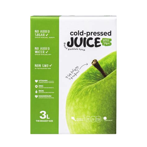 Bag-in-Box cold-pressed juice – Apple – Kanach Group