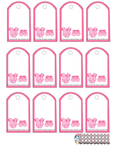 Free Printable Baby Shower Gift Tag Templates