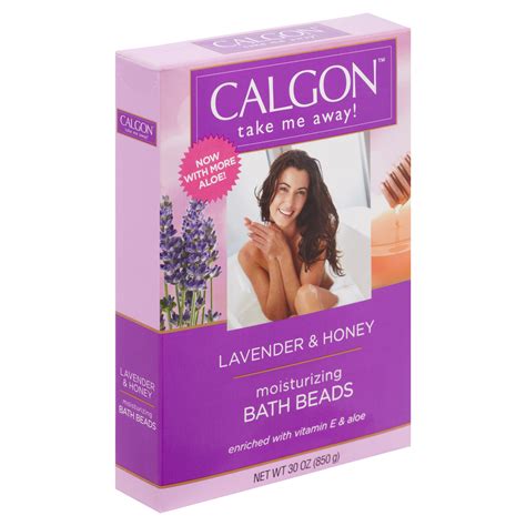 Calgon Lavender Moisturizing Bath Beads With Aloe And Vitamin E 30 Oz