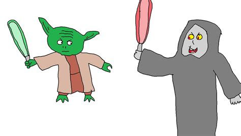 Yoda vs Darth Sidious by Simpsonsfanatic33 on DeviantArt