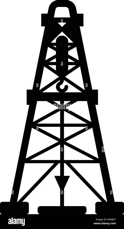 Oil Derrick Black and White Stock Photos & Images - Alamy