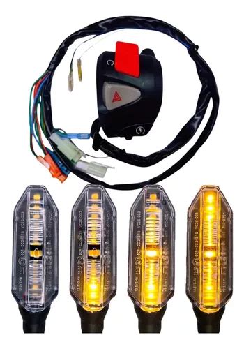 Kit 4 Seta Moto Led Sequencial Cb300 Xre Twister Partida Parcelamento