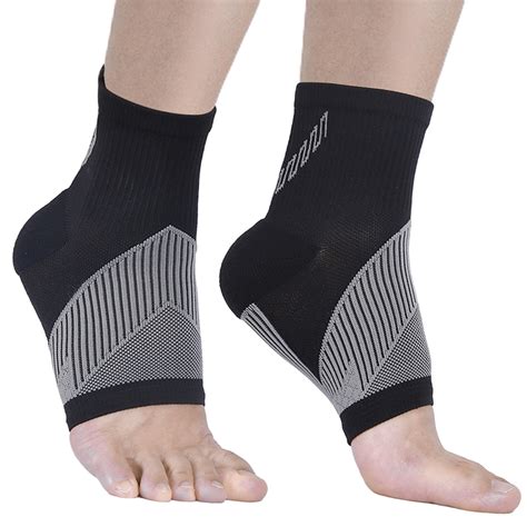 Ankle Brace Compression Sleeve 4 Pairs For Neuropathy Pain Achilles Tendonitis And Plantar