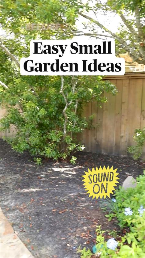 Easy Small Garden Ideas | Outdoor DIY Project | Easy small garden ideas ...