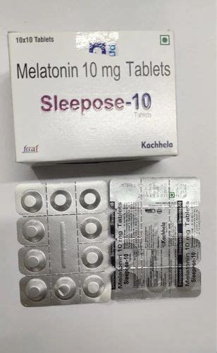 Kachhela Medex Melatonin 10 Mg SLEEPOSE Tablets Packaging Type