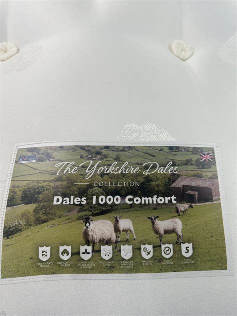 3 0 Yorkshire Dales Comfort 1000 Pocket Sprung Turnable Mattress Kaos