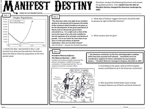 Grade 10 Manifest Destiny Worksheets 2024 Worksheets Library