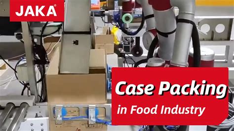 Automated Case Packing In Food Industry With JAKA Cobot YouTube