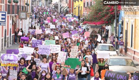 Al Grito De Justicia Culmina La Marcha Del 8M En Puebla VIDEO