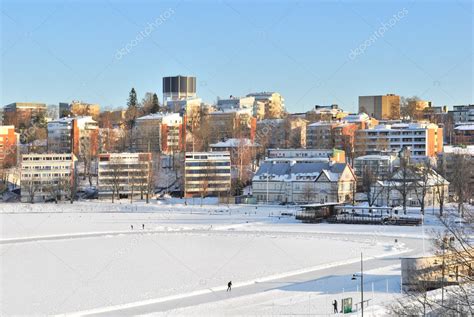 View of Lappeenranta harbor in winter — Stock Photo © Estea-Estea #9401056