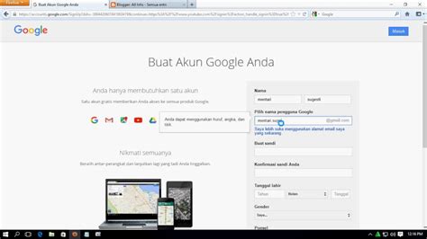 Cara Membuat Email Google Youtube