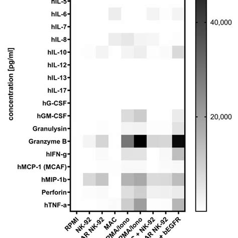 Cytokine Secretion Profile Of Adcar Nk 92 Cells Adcar Nk 92 Cells As