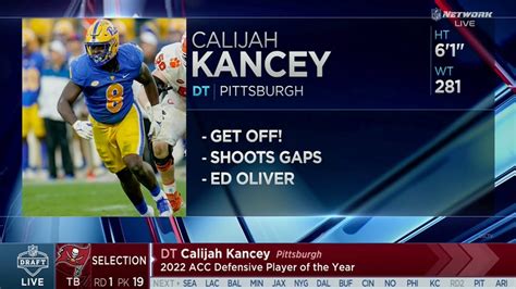 Buccaneers Select Calijah Kancey No 19 Overall In 2023 NFL Draft YouTube