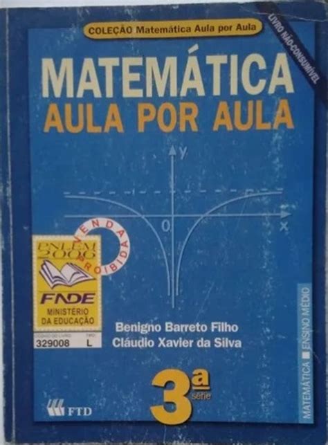 Matemática Aula por Aula 3 Série Ensino Médio Livro Usado 44638691