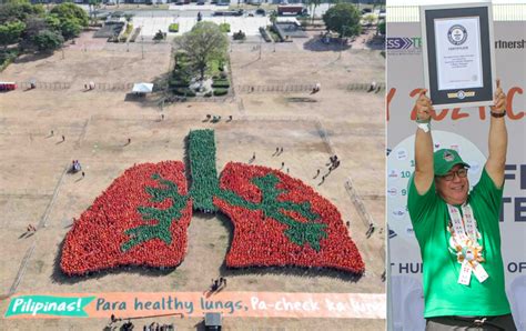 Ph Sets New World Record Largest Lung Formation Manila Standard