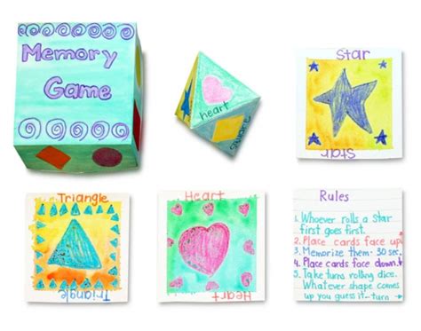 Crayola Canada Lesson Plans MEMORY GAME Geometry Colour Shape