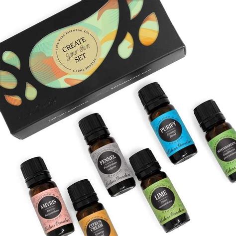 Create Your Own Essential Oil 6 Set Essential Oils Kit Edens Garden