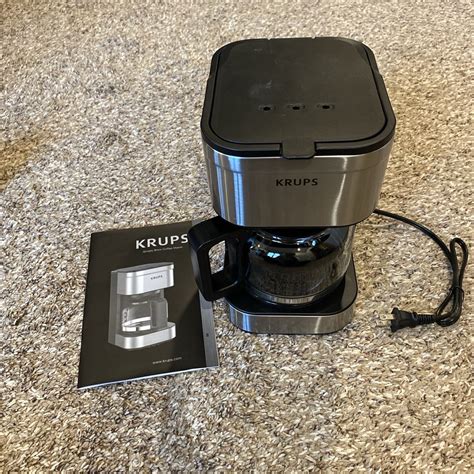 Krups Simply Brew 5 Cup Drip Coffee Maker Stainless Steel EBay