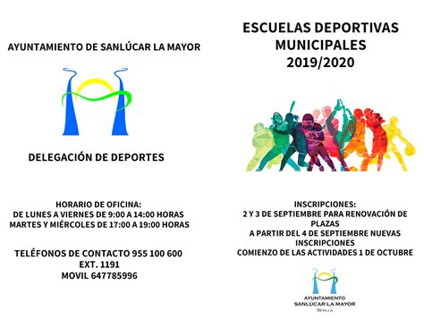 Actividades Deportivas Municipales Temporada 2019 2020