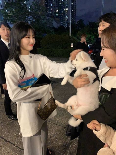 Two Women Are Holding A White Cat In Their Hands While Another Woman