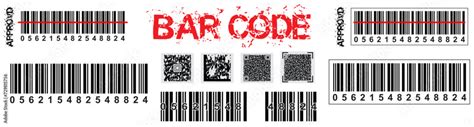 Barcode Labels Code Stripes Sticker Digital Bar Label And Retail