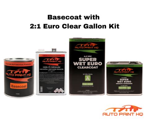 Dodge Pw7 Bright White Basecoat Clearcoat Complete Gallon Kit Auto