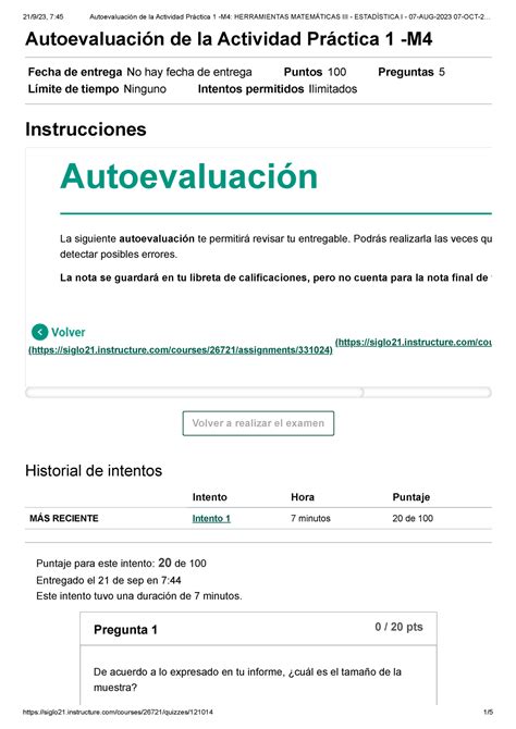 Autoevaluación de la Actividad Práctica 1 M4 Herramientas Matemáticas