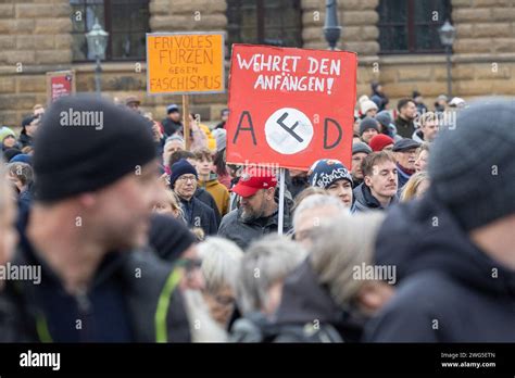 February Saxony Dresden A Sign With The Inscription Wehret