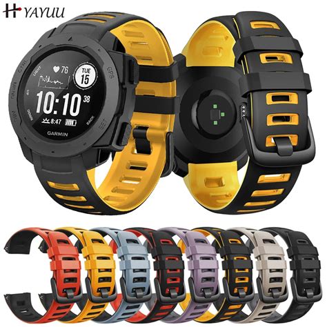 Yayuu Pasek Do Zegarka Garmin Instinct Band Silikonowy Regulowany Pasek