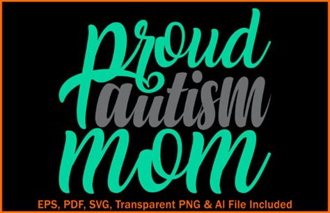 Proud Autism Mom T Shirts Design Graphic By Prantoart99 · Creative Fabrica