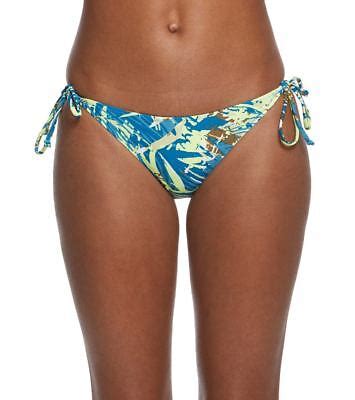 Nwt Womens Volcom Lend A Palm Full Bikini Bottoms S Ocean Ebay