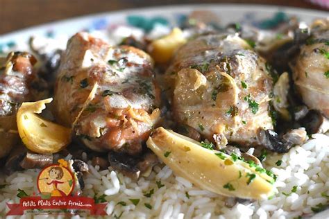 Paupiettes de poulet à la crème et champignons Petits Plats Entre Amis