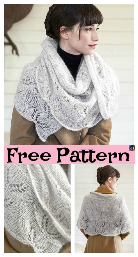 Pretty Knitting Lace Shawl Free Patterns Diy Ever