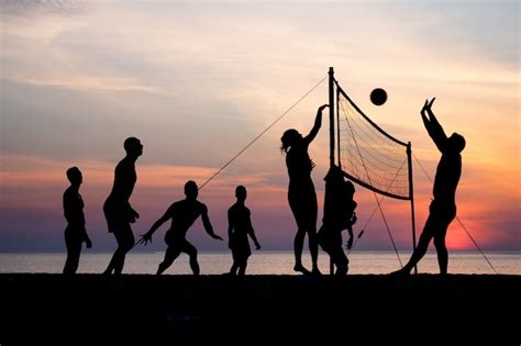 Voleibol De Playa Foto Premium