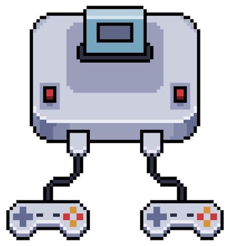 Pixel art antigo ícone de vetor de console de videogame para jogo de 8