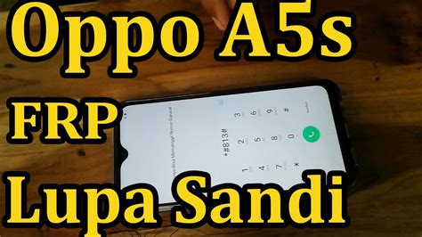 Cara Mengatasi Oppo A S Lupa Pola Pin Sandi Layar Oppo A S Remove