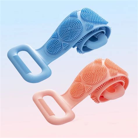 Brosse De Bain En Silicone Pour Nettoyage De Dos Leloona