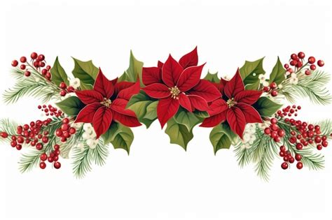 Premium AI Image | Festive Christmas Border Clipart Adding Cheer to ...