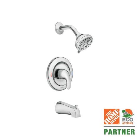 Moen Adler Single Handle 4 Spray Tub And Shower Faucet In Chrome Valve