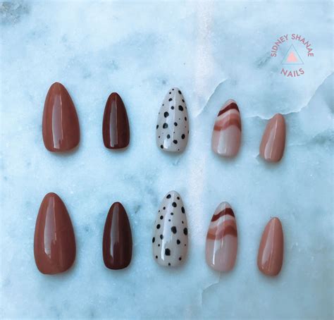 Almond Butter Brittle Nude Collection Press On Nails Etsy