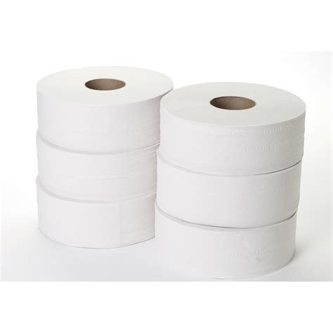 2 Ply Mini Jumbo Toilet Roll 150m X 86mm X 60mm 416 Sheets First Safety