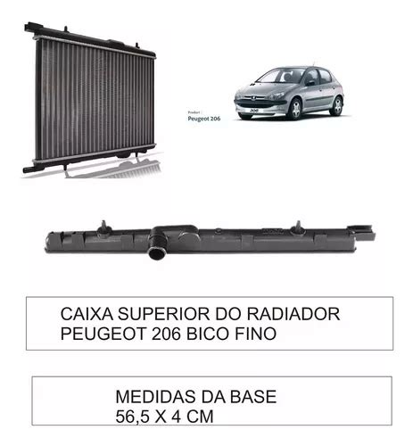 Caixa Do Radiador Peugeot 206 Bico Fino Parcelamento Sem Juros