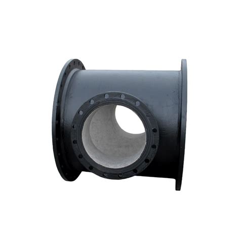 Iso2531 Dn250 Pn16 Black Bitumen Ductile Cast Iron Pipe Fittings All Flanged Cross All Flanged