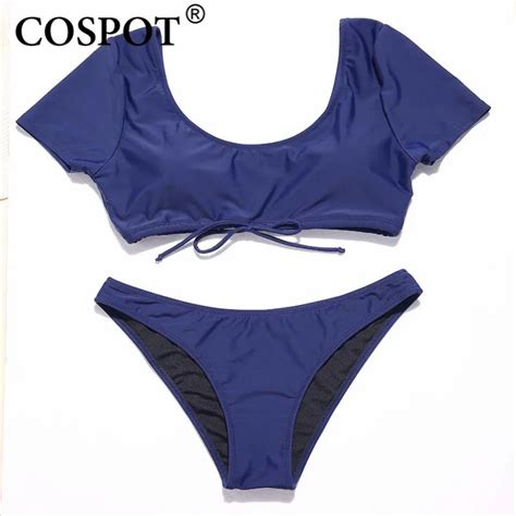 COSPOT Bikinis Women Bandage Bikini Set Women Push Up Swimwear