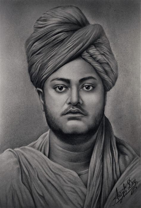 Swami Vivekananda pencil drawing | Celebrity art portraits, Celebrity ...