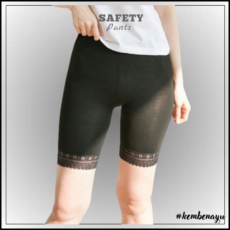 Jual Celana Legging Pendek Renda Dalam Wanita Short Daleman Setret Shorts Leging Kolor Sot Hot