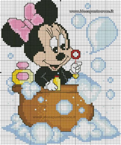 Minnie Bagnetto Schema Punto Croce By Syra Aad Disney Cross