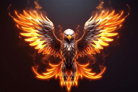 Premium Ai Image Photo Fire Eagle Logo Ai Render