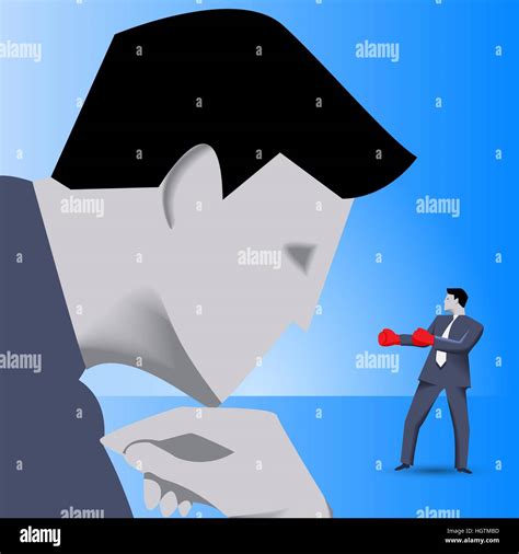 Corporate Vs Small Business Competition Concept Stock Vector Image